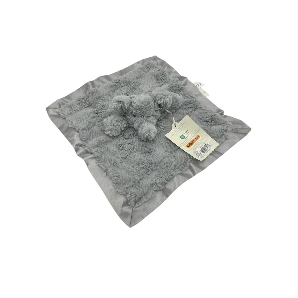 Cloud Island Gray Elephant Lovey Blanket Swirls Soft Satin‎ Baby Nursery Plush